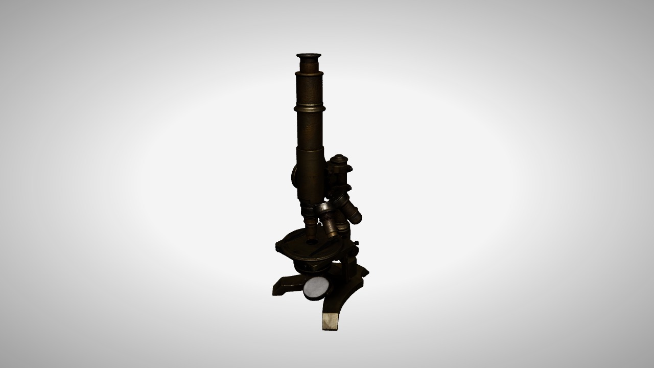Mikroskop Cahaya Antik (Compound Microscope) — Alat Optik Klasik untuk Mikrobiologi